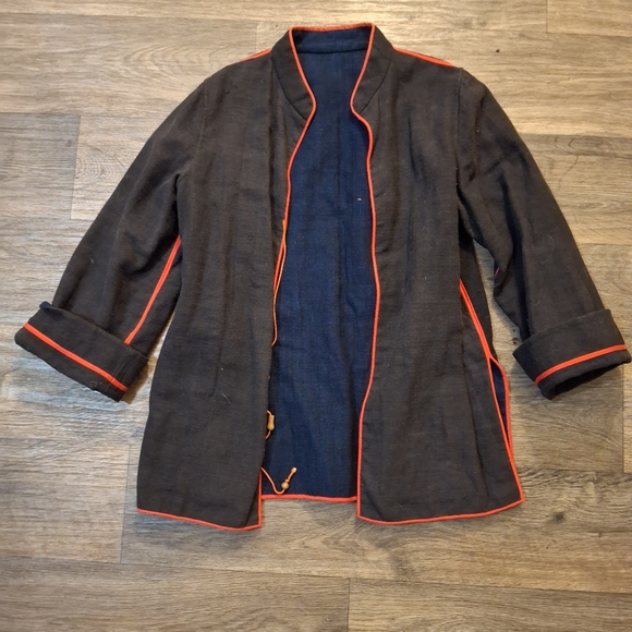 Embroidered Abstract Reversible Jacket. - Picture 11 of 16